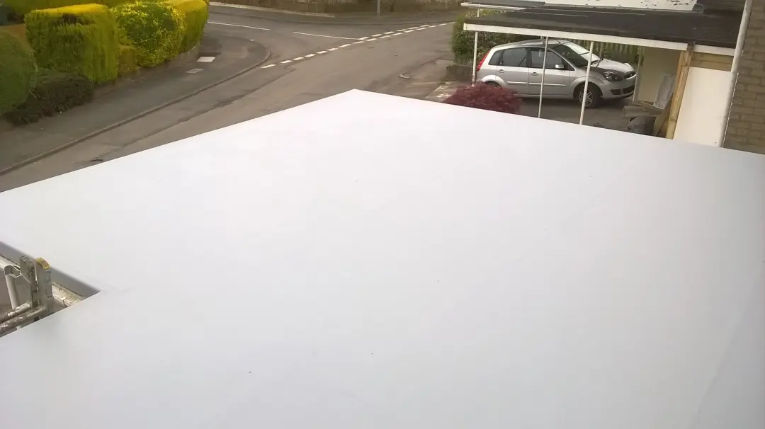 After: Fibreglass roof in Caldicot